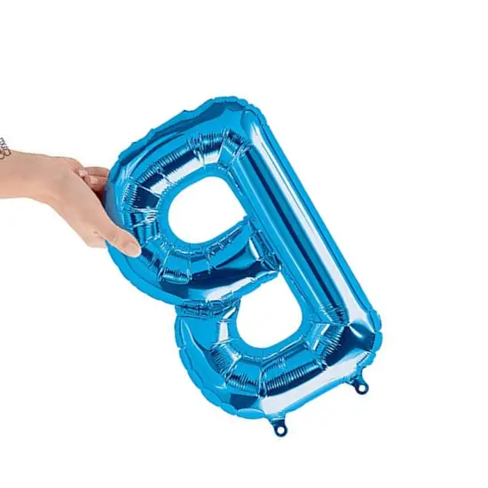 NorthStar Balloons&reg; 16 Inch Letter B Blue Air Fill Only {3}