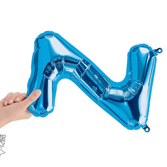 NorthStar Balloons&reg; 16 Inch Letter Z Blue Air Fill Only {2}