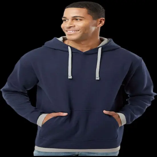 LAt&reg; Adult Statement Fleece Pullover Hoodie MILTARY GRN/ BLK {4}