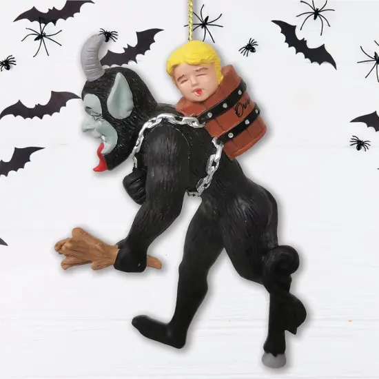 Krampus Creepy Halloween Ornament, Horror Christmas Tree Resin Decoration {1}