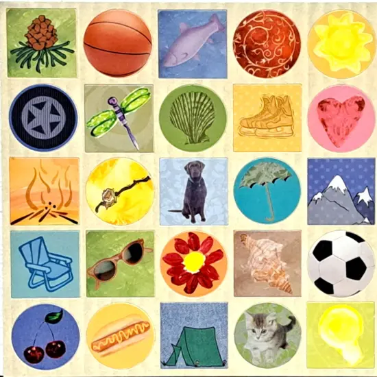 Marianne Richmond Square Pattern Icons 12x12 Chipboard Embellishments {1}