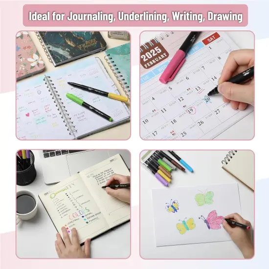 Felt Tip Pens, 8 Pack, Colorful Felt Tip Pens {5}