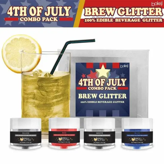4th of July Edible Glitter Brew Glitter Combo Pack Collection A (4 PC SET) {1}