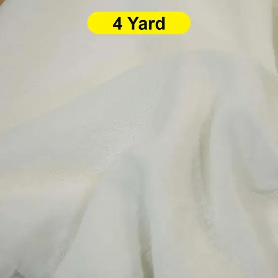 Extra Wide Turkish Sheer Fabric 108" Wide for Drapery and Curtains Offwhite {1}