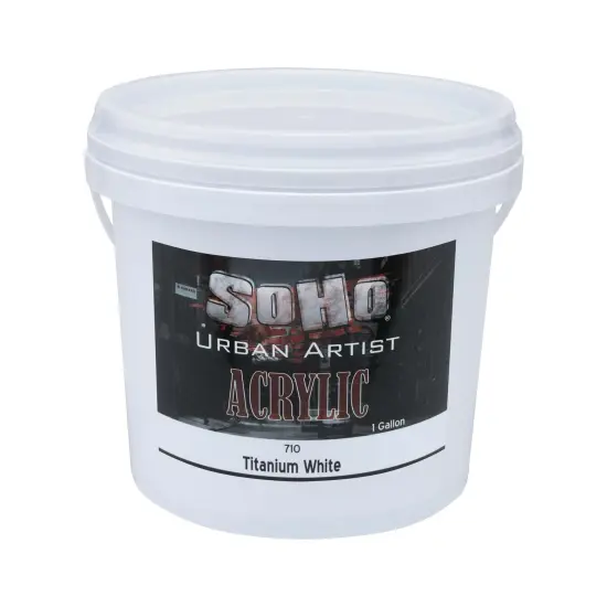 SoHo Urban Artist Heavy Body Acrylic Paint - 1 Gallon - Thick, Rich Color, Excellent Coverage, Professional Quality - Artists Acrylic Paint {1}