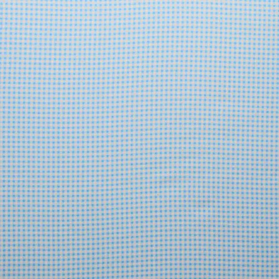 Mook Fabrics Gingham Flannel Fabric [43 in. Wide] - By The Yard Aqua {1}