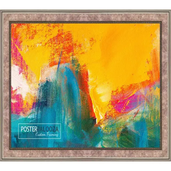 Square Slim Profile Silver Picture Frame - UV Acrylic, Foam Board Backing, Hanging Hardware {5}