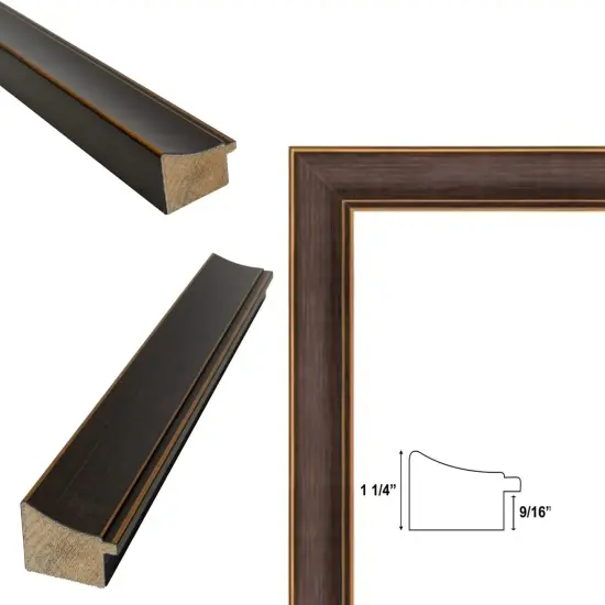 Vintage Bronze Scoop Antique Picture Frame 11x11 frame {5}