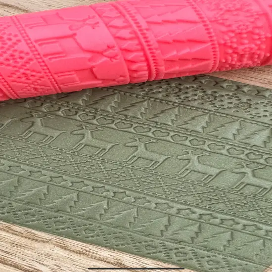 Christmas Reindeer SweaterTexture Roller {2}
