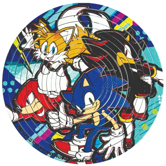 Spin Flip Puzzle: Sonic Speed - 12 Rings - 2-In-1: Double-Sided Puzzle, Spin-Flip-Solve, 360 Degress Of Puzzling, Licensed, Adults & Kids Ages 8+ {1}