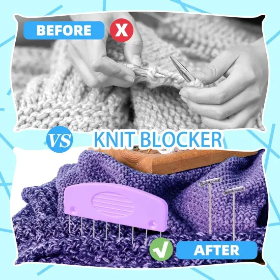 130 Pcs Knit Blockers and Combs for Blocking {5}