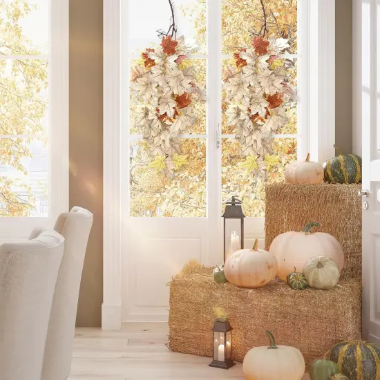 Artificial Hanging Maple Leaves {4}