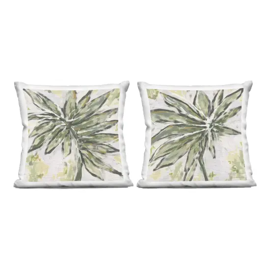 Stupell Industries Organic Palm Palette 2 Piece Decorative Printed Throw Pillow Set design by June Erica Vess, 18 x 7 x 18 {1}