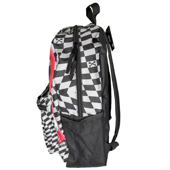 Black & White Nightmare Before Christmas Checkered 16" School Backpack for Kids {5}