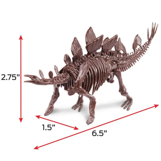 WowWorld: Dino Dig - Stegosaurus - All-In-One Dinosaur Skeleton Excavation Kit, Tools & Construction Figurine, Educational Science Toy, Kids Ages 6+ {7}