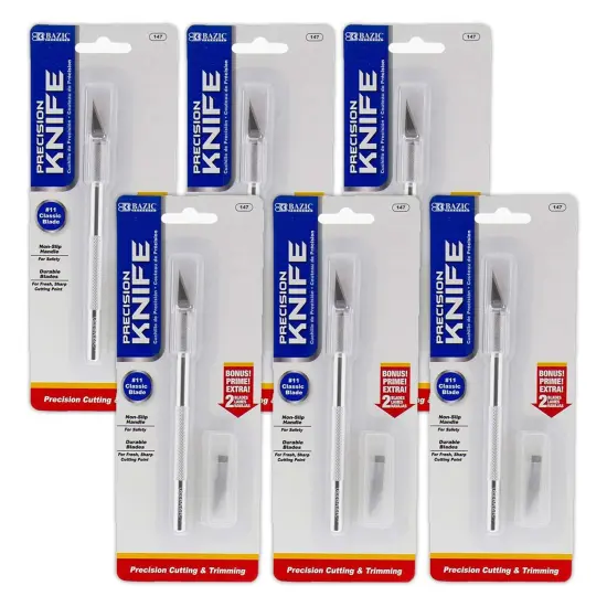 Precision Knife with Replacement Blades, Pack of 6 {1}