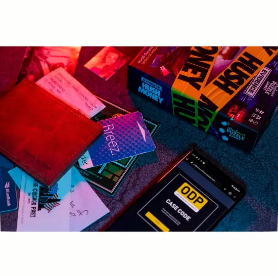 Professor Puzzle: Evidence: Hush Money - Unique Detective Crime-Solving Game, Chicago Murder Mystery, Physical-Online Evidence, Ages 14+, 1-4 Players {7}