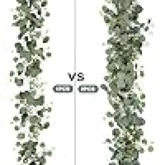 Leaves Eucalyptus Garland Faux Greenery Vines for Wedding Arch Table Runner Mantle Party Room Decor {2}