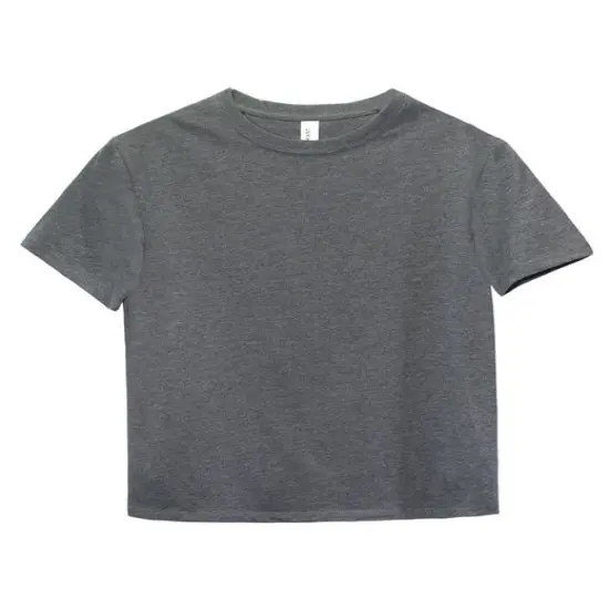 Threadfast Apparel&reg; Youth Ultimate CVC T-Shirt CHARCOAL HEATHER {1}