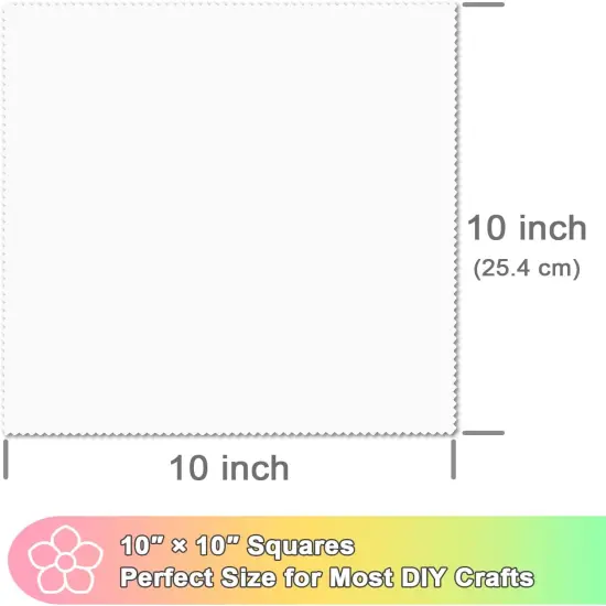 42 Pieces 10&Prime; Pre-Cut White Cotton Fabric Squares &mdash; Layer Cake Quilting Fabric {3}