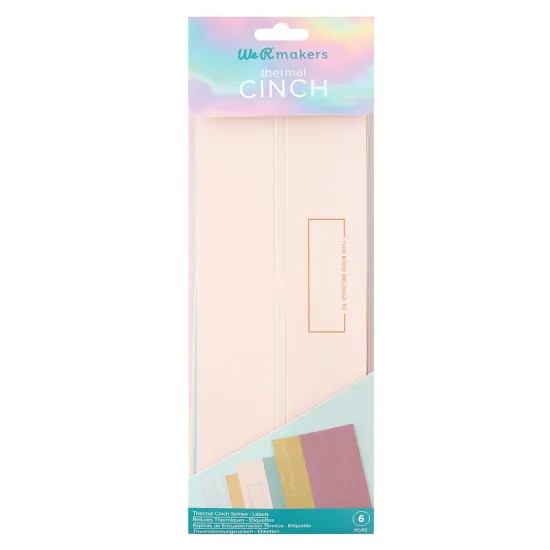 We R Thermal Cinch Binding Spine 6/Pkg-Label {1}
