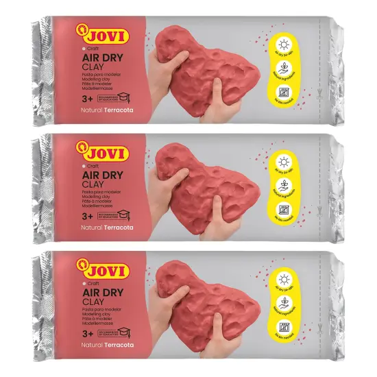 Air Dry Clay, Terracotta, 1.1lb Bar, Pack of 3 {1}