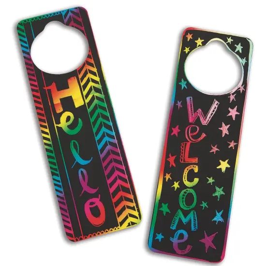 Scratch Door Hangers Craft Kit (Pack of 48) {1}