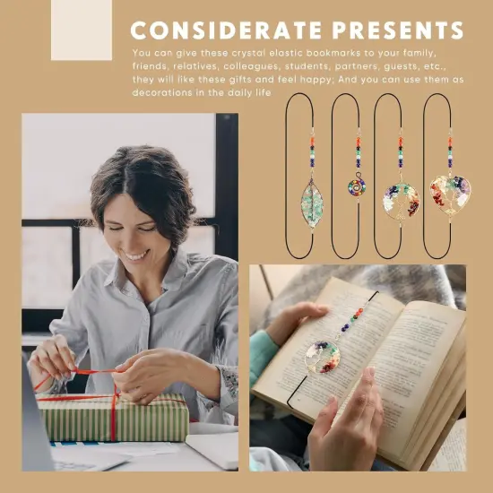 Chakra Crystals Tree Shape for Office Teacher Student Reading Birthday Gifts {6}