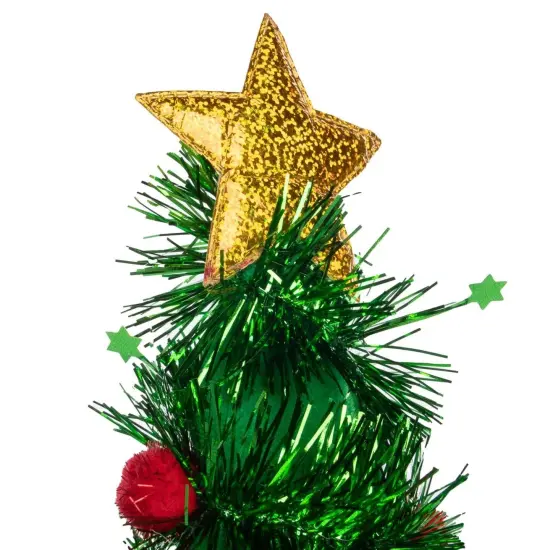 Simply Genius Christmas Tree Hat (3 Pack): Humorous 18&rdquo; Decorated Christmas Tree Hat, Festive Holiday Decor {4}