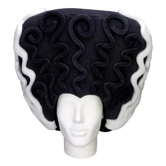 Edge Collections - Black - Unique Bride of Frankenstein Costume Wig! {1}