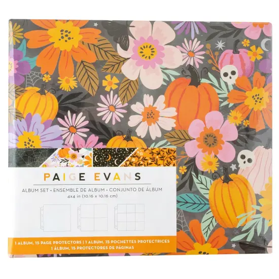 Paige Evans Tricks & Treats Album 4"X4"-16 Pieces {1}