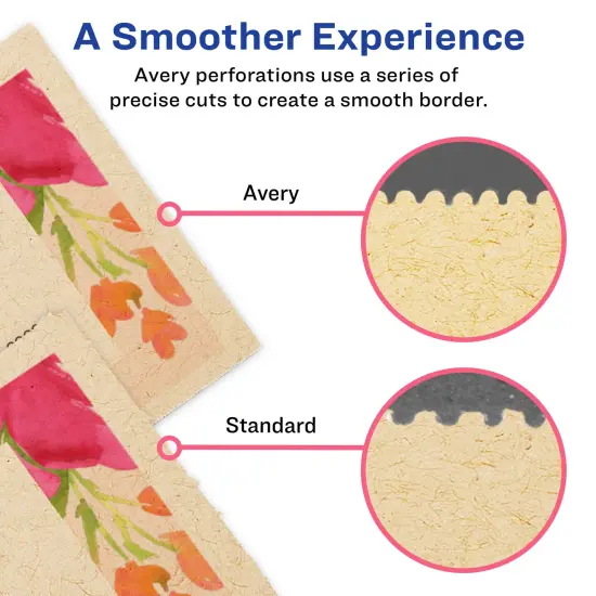 Avery Kraft Brown Business Cards with Sure Feed Technology, 2" x 3.5", Laser/Inkjet, 150 Printable Business Cards, Also Great for Appointment Cards and Loyalty Cards (28311) {3}