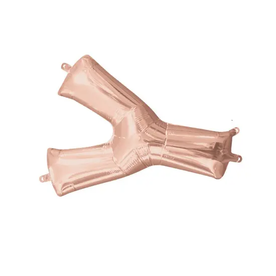 Anagram&reg; 16 Inch Letter Y Rose Gold Air Fill Only {5}