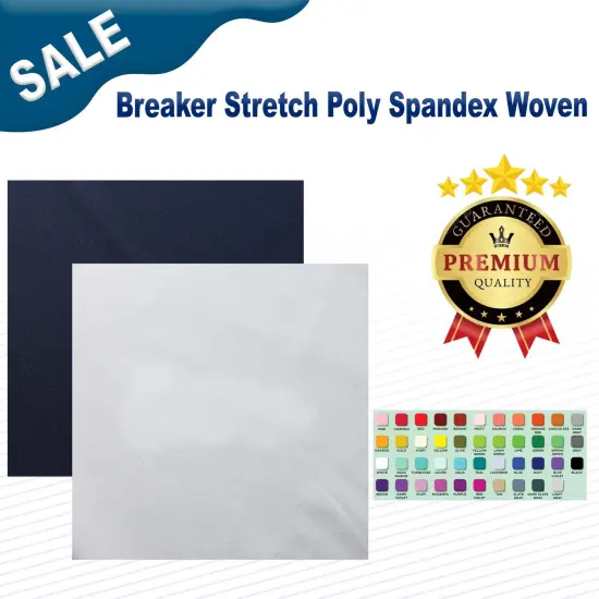 Breaker Stretch Poly Spandex Woven Navy {2}