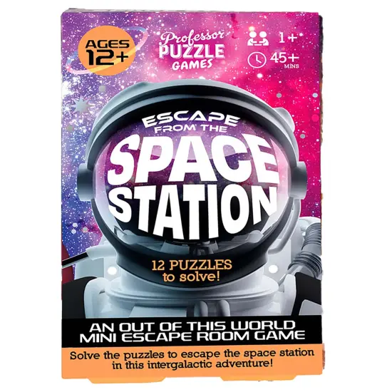 Professor Puzzle: Escape From The Space Station - An Out Of This World Mini Escape Room Game, 12 Picture-Maze-Solution Puzzles, Ages 12+, 1+ Players {7}
