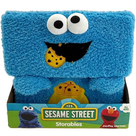 Sesame Street: Storables 10" Box - Cookie Monster - Character Themed Bin, Fabric Storage Container, Opening Top Lid, Holds Toys Books & More, Licensed {3}