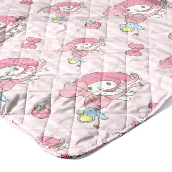 Sanrio Hello Kitty and Friends Quilted Blanket Stripes {2}