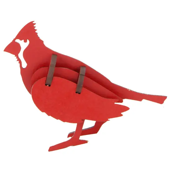 Little & Wood: Woodlet: Small - Cardinal - Red, 3D Wooden Kit-Set, Bird Puzzle, Easy Assembly, Pop Build Fun, 100% Sustainably Sourced Wood, Ages 6+ {5}