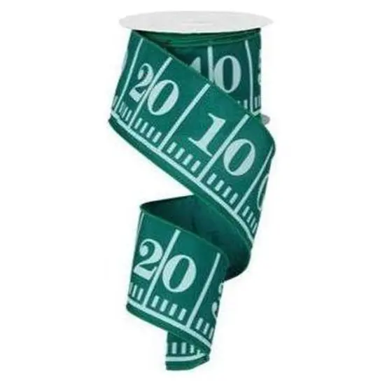 2.5" Green Football Field Marker Ribbon (10 Yards) {1}