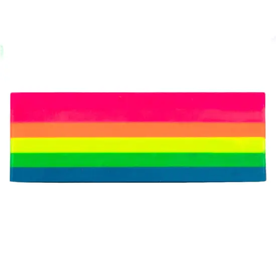 eeBoo: Jumbo Wax Crayon: Rainbow Fluorescent &ndash; 6 Vibrant Colors in One Chunky Crayon, 4" x 1.5" x 0.625" Block, Art & Coloring Supplies, Kids Ages 3+ {6}