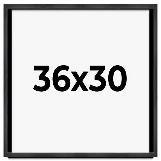 Minimalist Grey Picture Frame - UV Acrylic, Backing Board, Hanging Hardware Included {1}