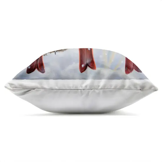 Stupell Industries Row of Cool Cardinals Outdoor Pillow, 18 x 7 x 18 {3}
