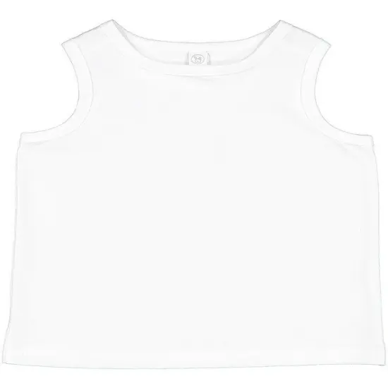 Rabbit Skins&reg; Toddler Fine Jersey Tank White {2}