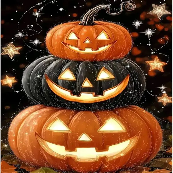 Pumpkin Diamond Painting Kits for Adults {1}