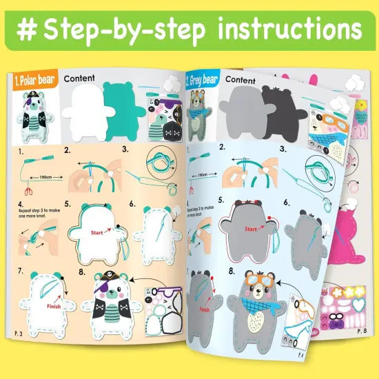 Easy Arts and Crafts for Kids - No Mess Sewing Kit for Kids {5}