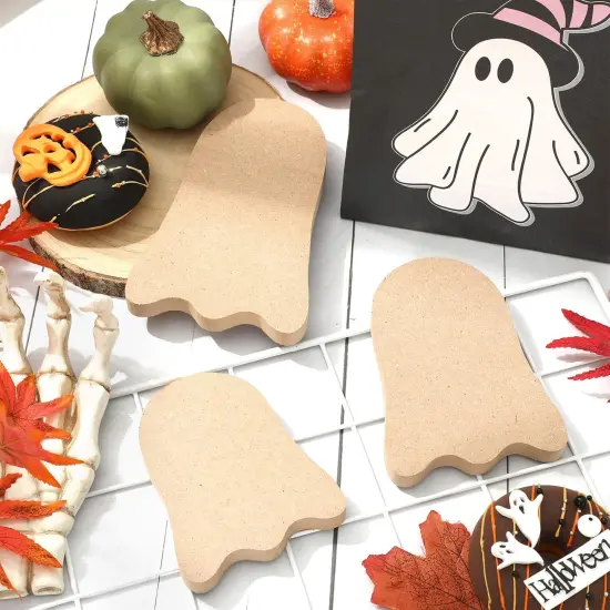 6Pcs Halloween Wooden {2}