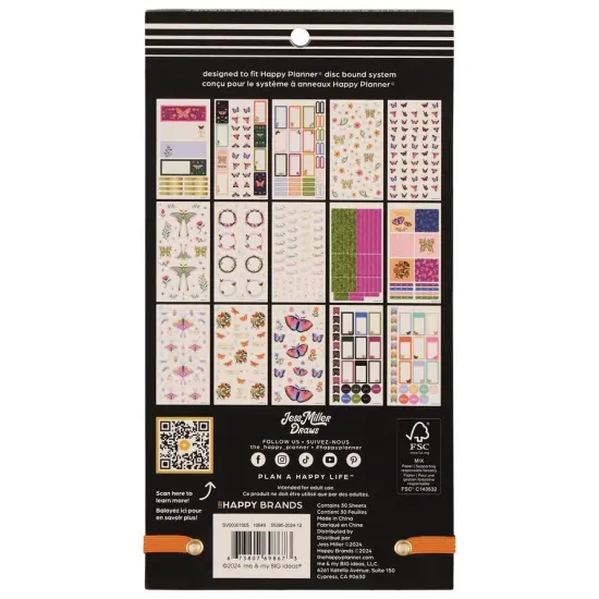 Happy Planner Mini Sticker Value Pack 30/Sheets-Mystic Blooms {3}