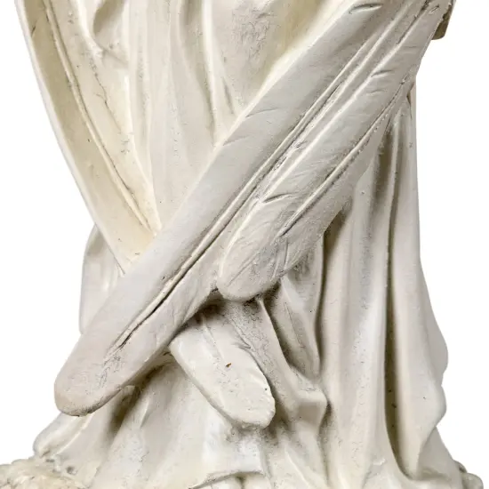 Northlight Standing Angel with Wings Outdoor Garden Statue - 16.5" White {7}