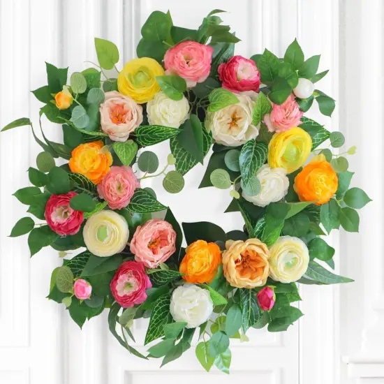 Spring Summer Wreaths for Front Door {2}