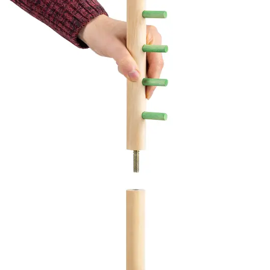 Grasshopper Games: Limbo - Classic Game, Wood Set, Test Flexibility & Balance, In-Outdoor Play, Travel Bag, Party & Backyard Activity, Family Age 3+ {6}